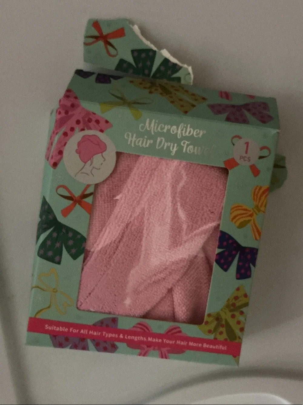 Microfiber Hair Dry Towel - Pink